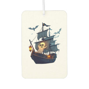 Pirate Ghost Ship � Scary Halloween Tee Car Air Freshener