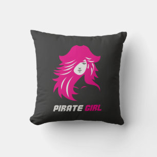 Pirate Girl Baddie Aesthetic Cushion
