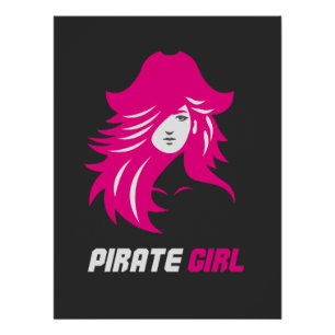 Pirate Girl Baddie Aesthetic Poster