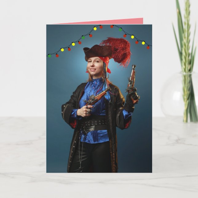 PIRATE GIRL CHRISTMAS CARDS (Front)