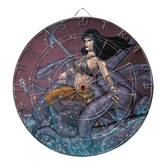 Pirate Girl Dartboard (Front)