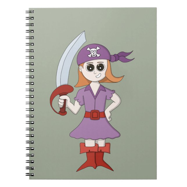 Pirate Girl Notebook (Front)