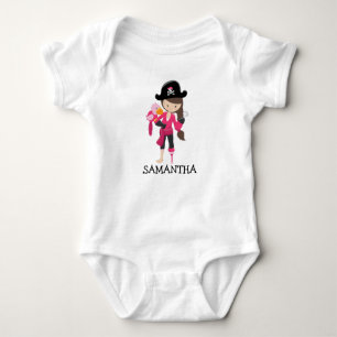 Pirate Girl Parrot Baby Bodysuit