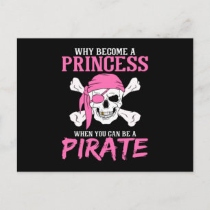 Pirate Girl Pirate Gift Girl Postcard