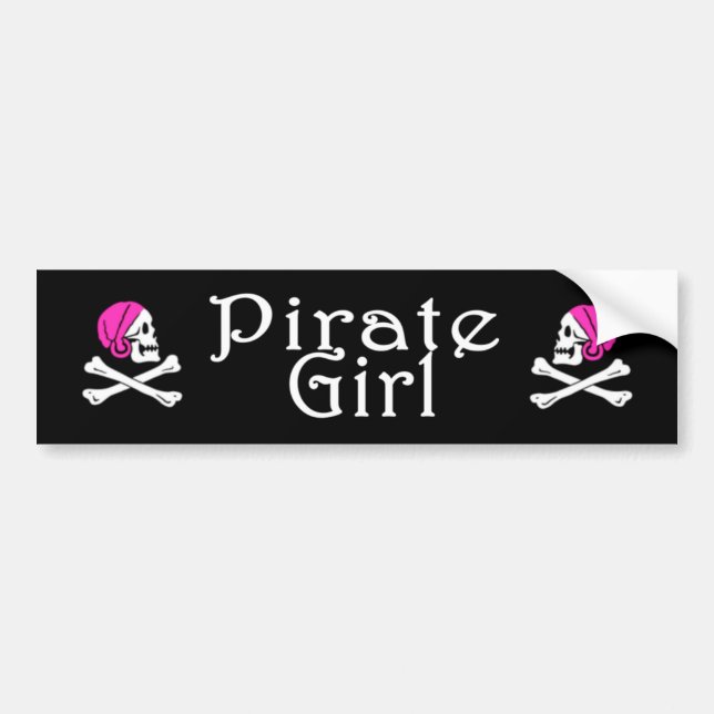 Pirate Girl Sticker (Front)