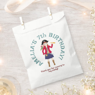 Pirate Girl Treasure Map Fun Birthday Party Favour Bag