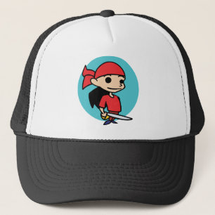 Pirate Girl Trucker Hat