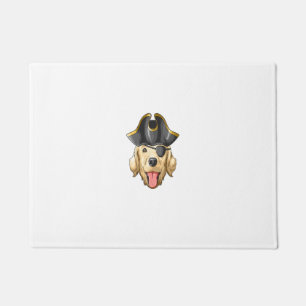 Pirate Golden Retriever Pirates Hat Golden Retriev Doormat