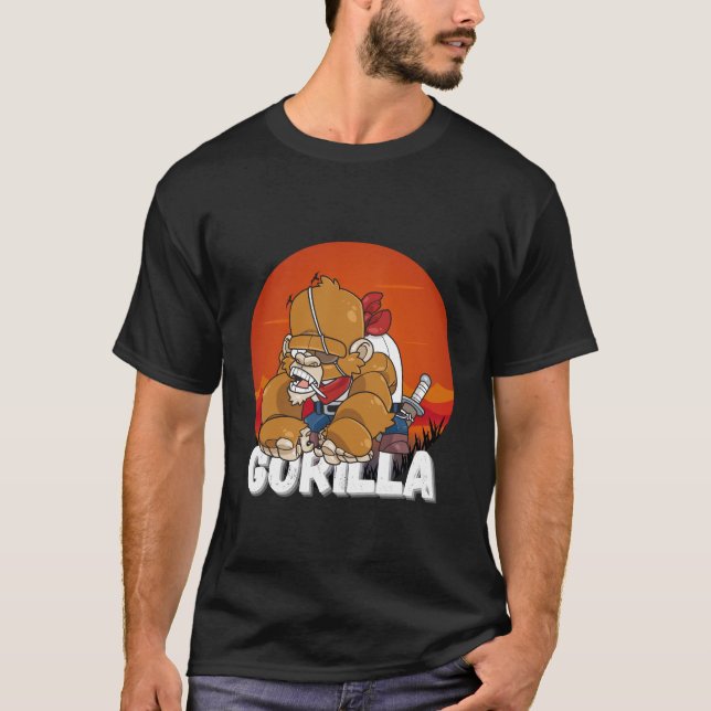 Pirate Gorilla  T-Shirt (Front)