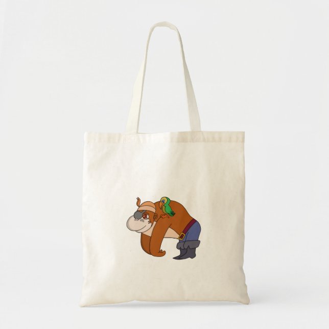 Pirate Gorilla Tote Bag (Front)
