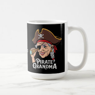 Pirate Grandma Funny Grandmother Halloween Costume Coffee Mug