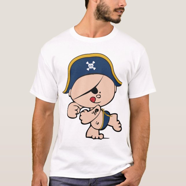 Pirate graphic tee for kids (Front)