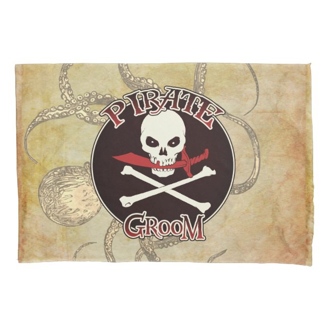 Pirate Groom Pillowcase (Front)