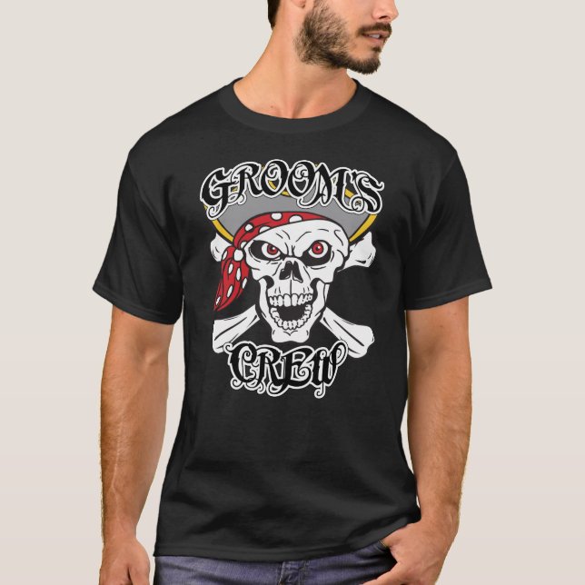 Pirate Groom's Crew T-Shirt (Front)