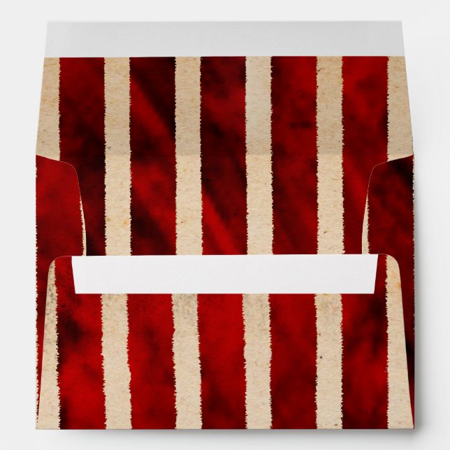 Pirate Grunge Birthday Party Invitation Envelope (Back (Bottom))