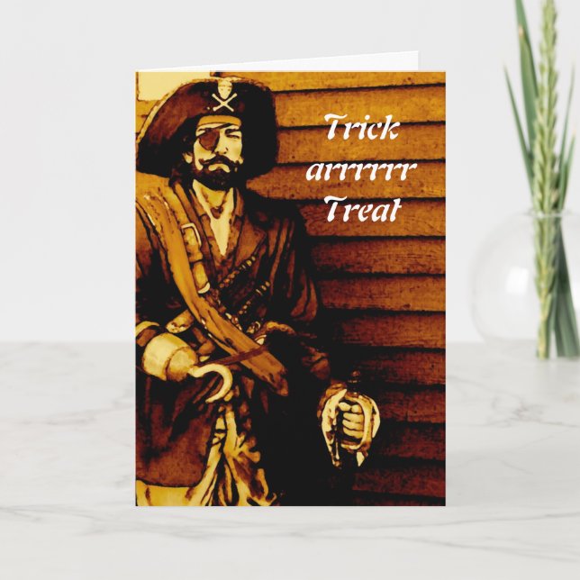 Pirate Halloween Card (Front)