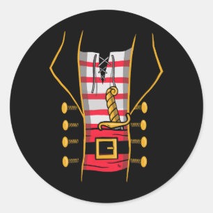 Pirate Halloween Kids Costume 1 Classic Round Sticker