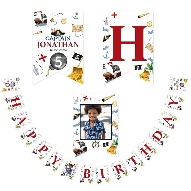 Pirate Happy Birthday Party Bunting (Creator Uploaded)