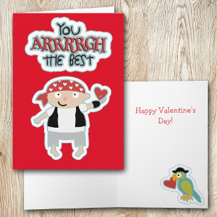 Pirate Heart Valentine Card
