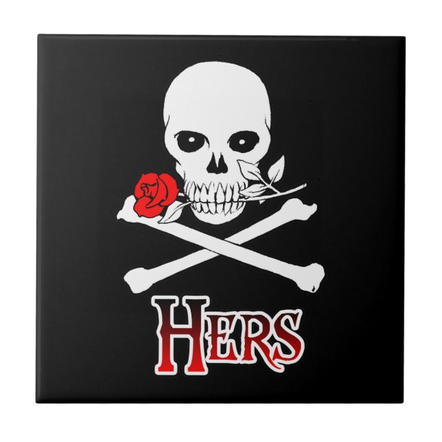 Pirate Hers Ceramic Tile (Front)