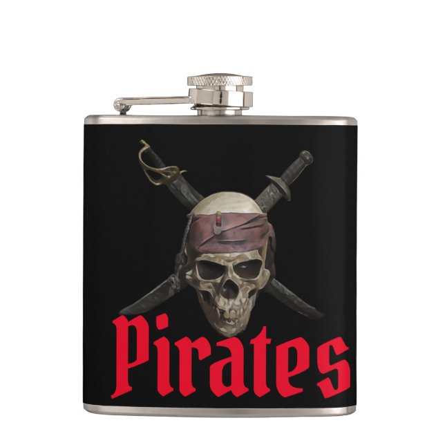 Pirate  hip flask (Front)