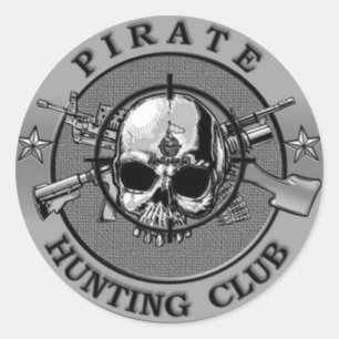 Pirate Hunting Club Stickers