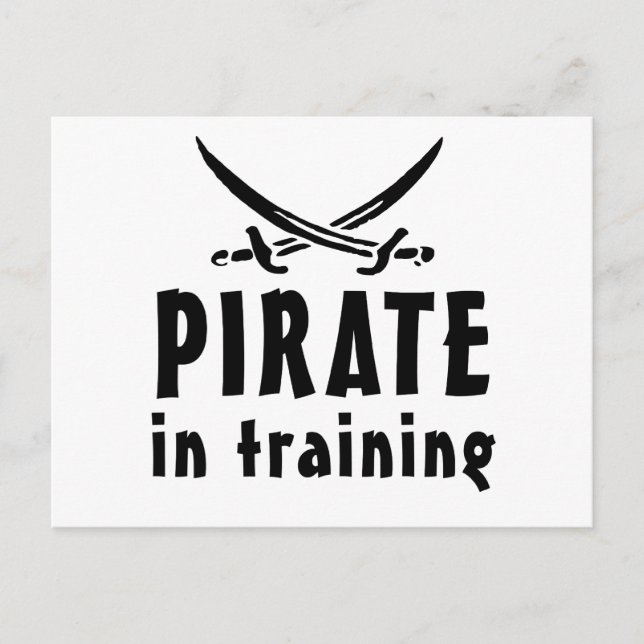 Pirate In Training Postcard (Front)