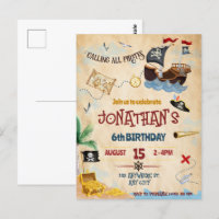 Pirate invitation Instant Download