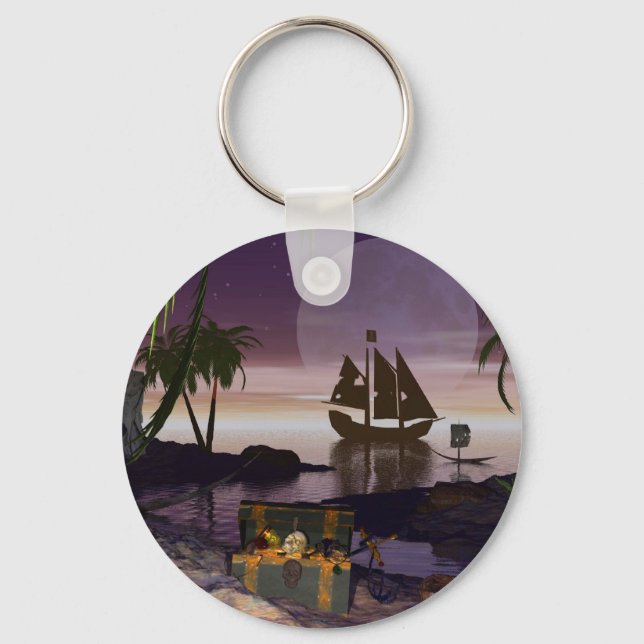 Pirate Island Keychain (Front)