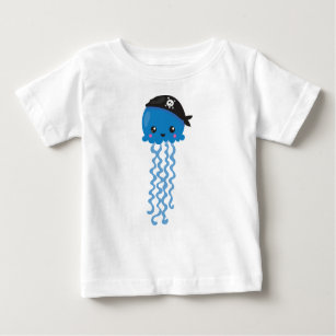 Pirate Jellyfish, Cute Jellyfish, Little Jellyfish Baby T-Shirt