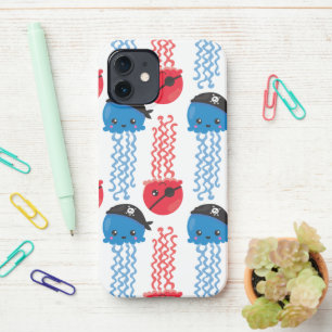 Pirate Jellyfish, Jellyfish Pattern, Sea Animals iPhone 12 Case