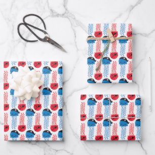 Pirate Jellyfish, Jellyfish Pattern, Sea Animals Wrapping Paper Sheet