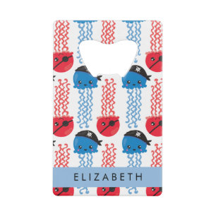 Pirate Jellyfish, Jellyfish Pattern, Your Name