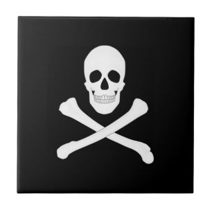 Pirate (Jolly Roger) Flag Ceramic Tile