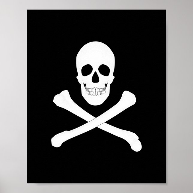 Pirate (Jolly Roger) Flag Poster (Front)