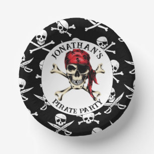 Pirate JOLLY ROGER Paper Plate