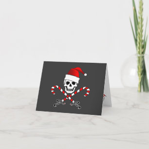 Pirate Jolly Roger Santa Christmas Card
