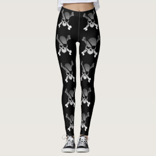 Pirate Jolly Roger Skull & Crossbones Leggings