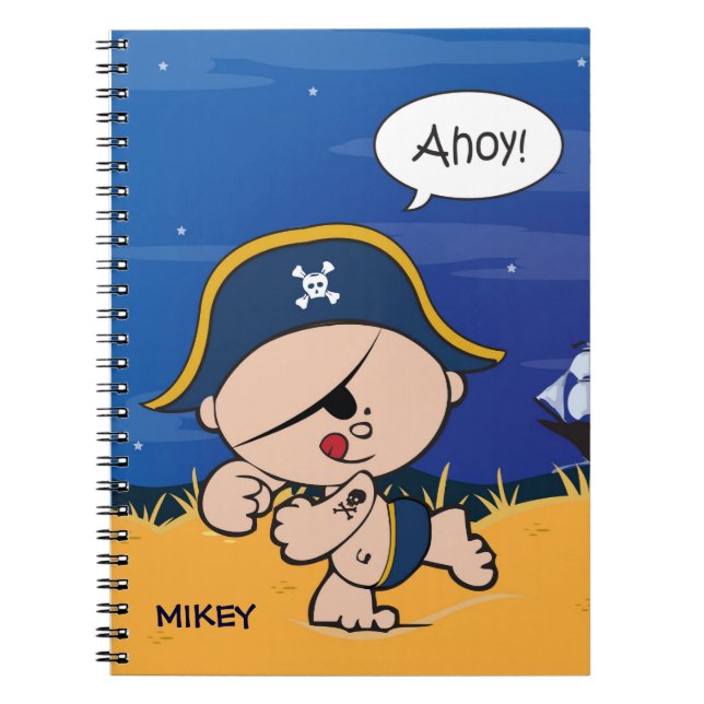 Pirate Kid artwork Notebook (Front)