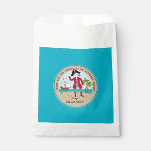 Pirate kid birthday party favour bag