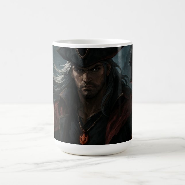 Pirate King Mug – Dark Fantasy Anime Coffee Cup (Center)