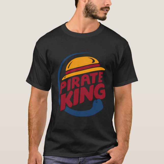 Pirate King With Pirate Hat Japanese Anime Lover M T-Shirt (Front)
