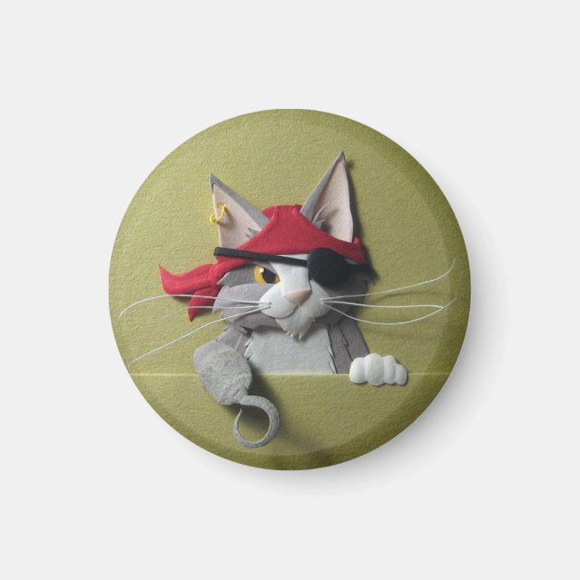 Pirate Kitten #2 Magnet (Front)