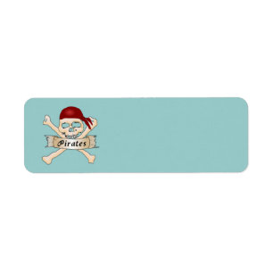 Pirate Label Return Address Label