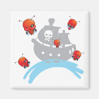 Pirate Ladybugs Magnet