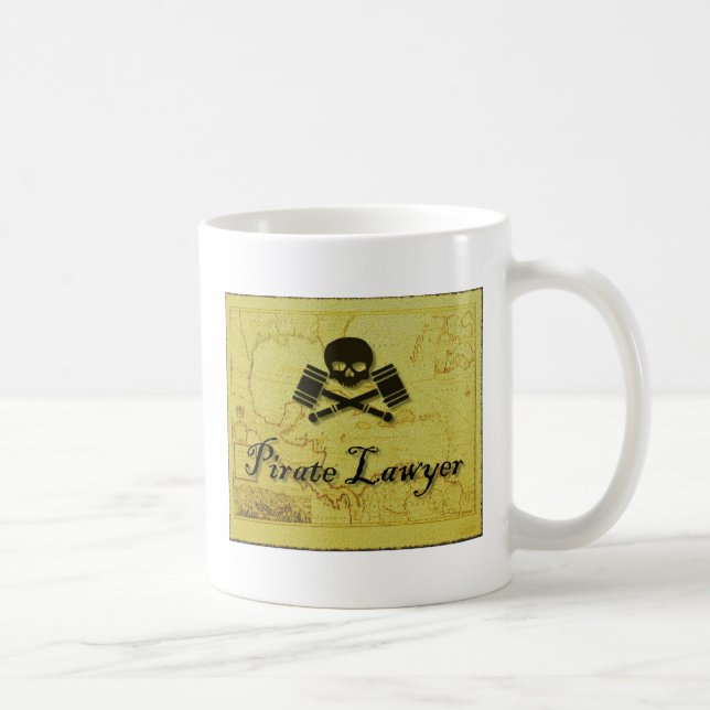 Pirate Lawyer Mug Hostile Takeover with Map (Right)