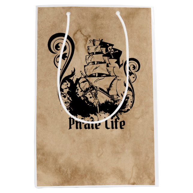 pirate life  medium gift bag (Front)