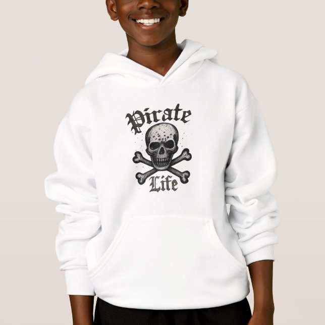 Pirate Life Skull & Crossbones Grunge Design (Front)