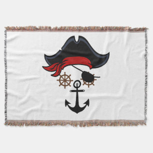 PIRATE LIFE THROW BLANKET