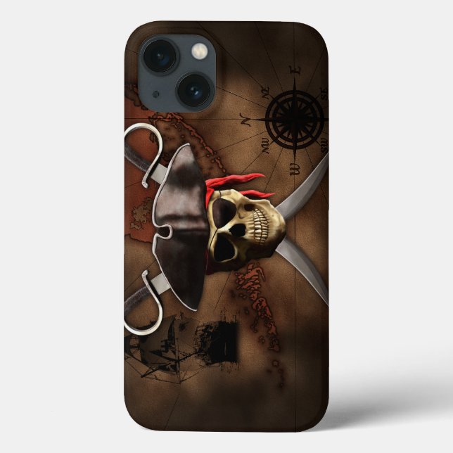 Pirate Map Case-Mate iPhone Case (Back)